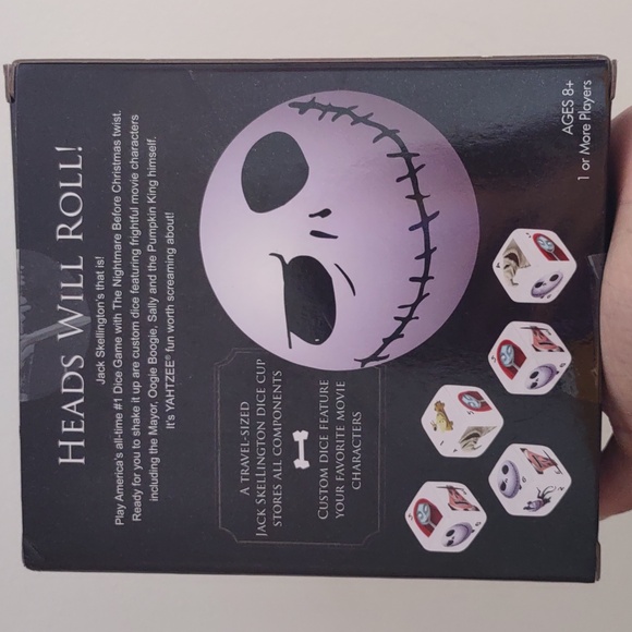 Yahtzee Jack Skellington Disney's Nightmare Before Christmas Game - Picture 2 of 8